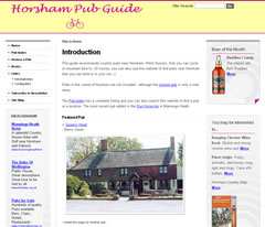 Horsham Pub Guide website